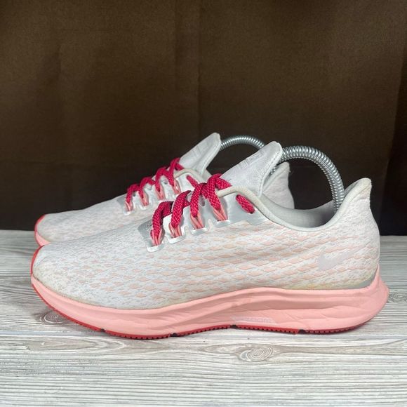 Nike Air Zoom Pegasus 35 White Pink Running Shoe Athletic Sneaker Womens 8 - Picture 9 of 9